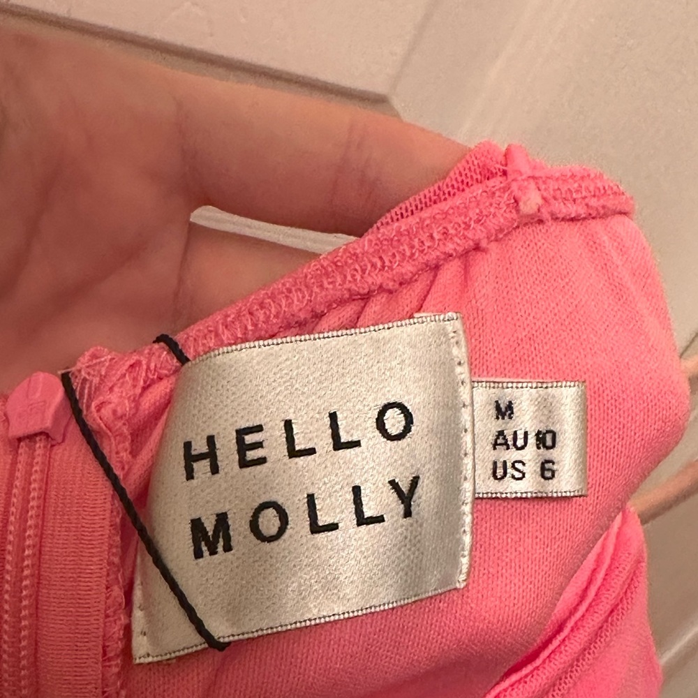 NWT Hello Molly Ruched Body Con Dress - Picture 4 of 6